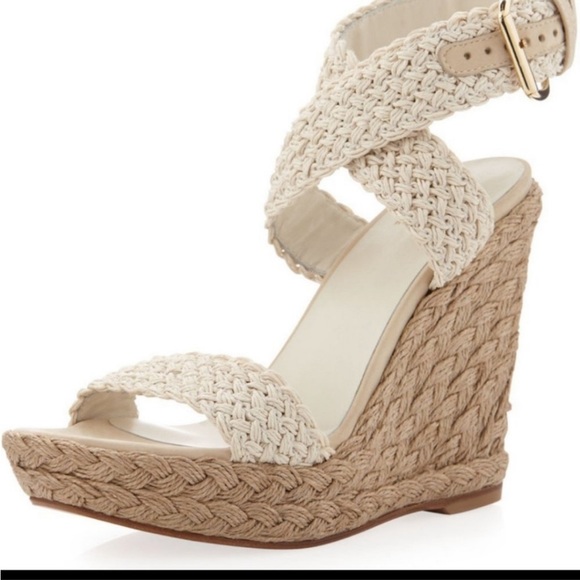 Stuart Weitzman Alex Crochet Woven Strappy Sandal - Picture 2 of 5